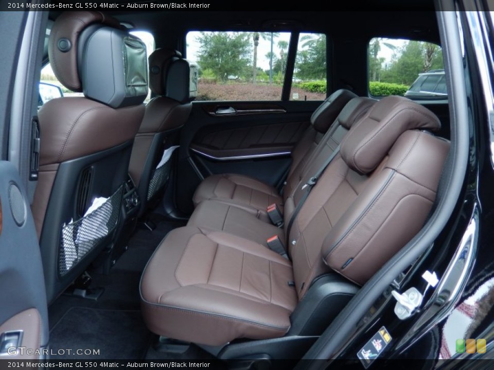 Auburn Brown/Black Interior Rear Seat for the 2014 Mercedes-Benz GL 550 4Matic #84785606