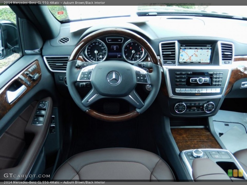 Auburn Brown/Black Interior Dashboard for the 2014 Mercedes-Benz GL 550 4Matic #84785669