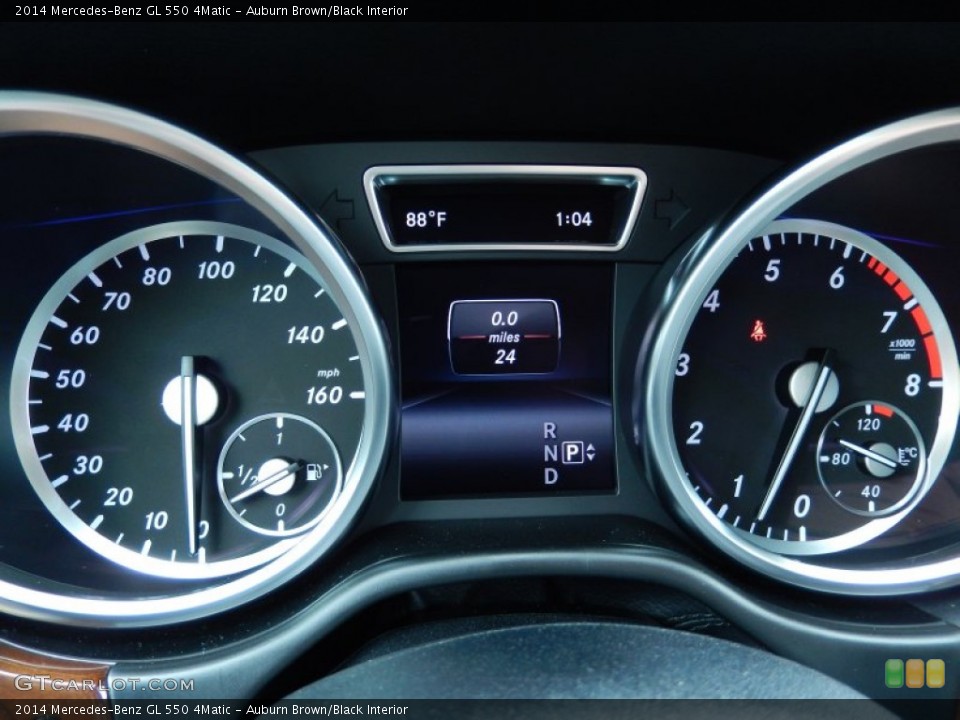 Auburn Brown/Black Interior Gauges for the 2014 Mercedes-Benz GL 550 4Matic #84785696