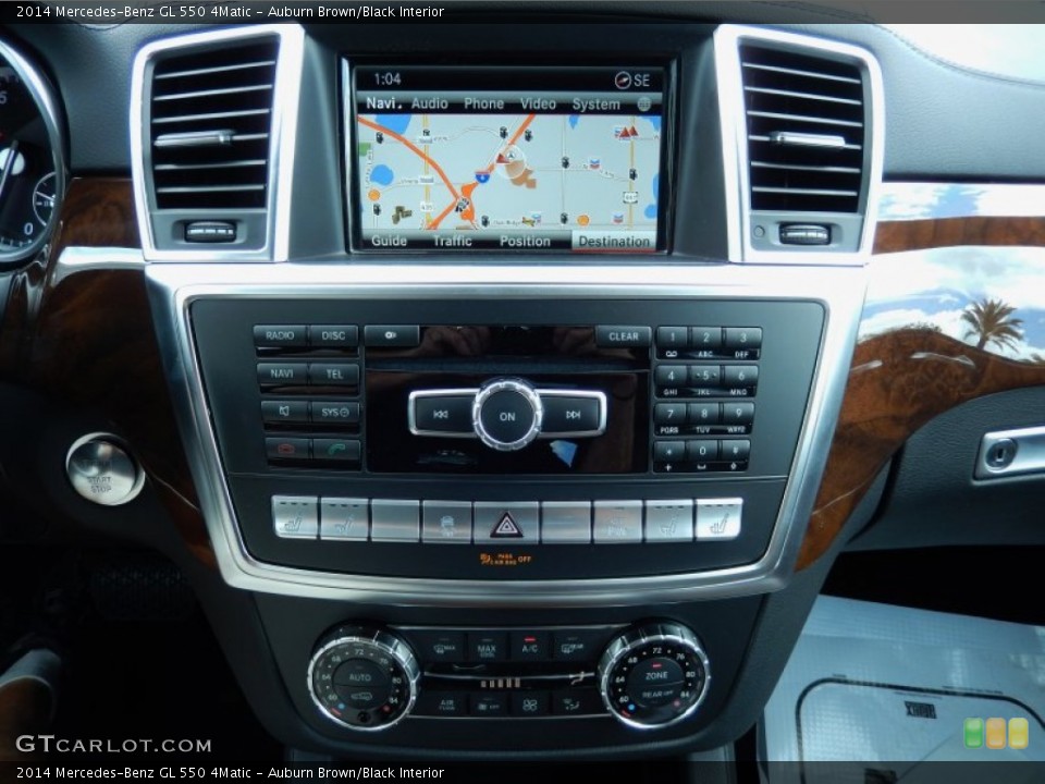 Auburn Brown/Black Interior Controls for the 2014 Mercedes-Benz GL 550 4Matic #84785726
