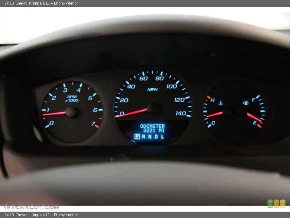 Ebony Interior Gauges for the 2013 Chevrolet Impala LS #84789569