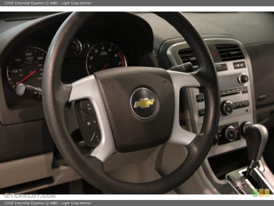 Light Gray Interior Steering Wheel for the 2008 Chevrolet Equinox LS AWD #84792317