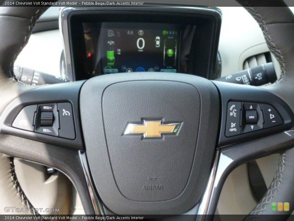 Pebble Beige/Dark Accents Interior Controls for the 2014 Chevrolet Volt  #84796430