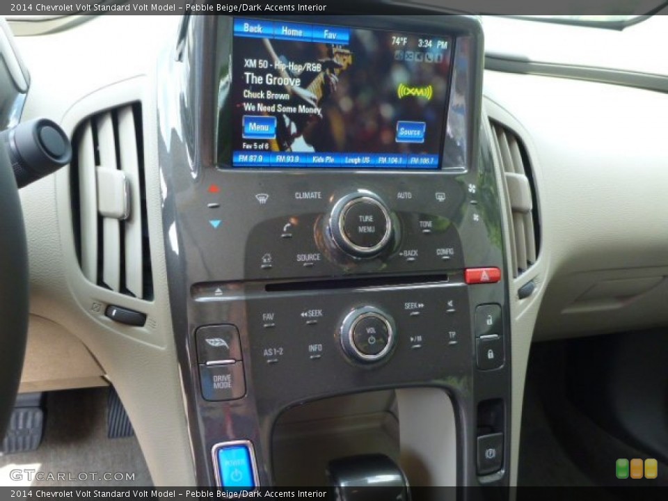 Pebble Beige/Dark Accents Interior Controls for the 2014 Chevrolet Volt  #84796473