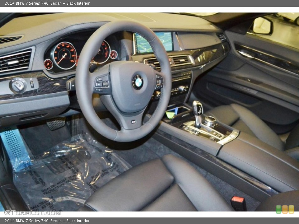 Black Interior Prime Interior for the 2014 BMW 7 Series 740i Sedan #84797663