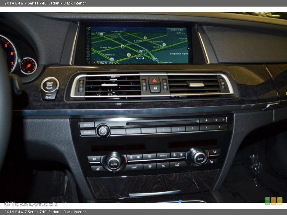 Black Interior Navigation for the 2014 BMW 7 Series 740i Sedan #84797723