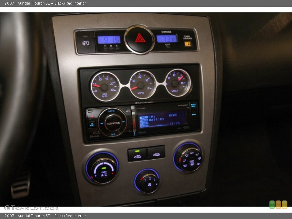 Black/Red Interior Controls for the 2007 Hyundai Tiburon SE #84801116