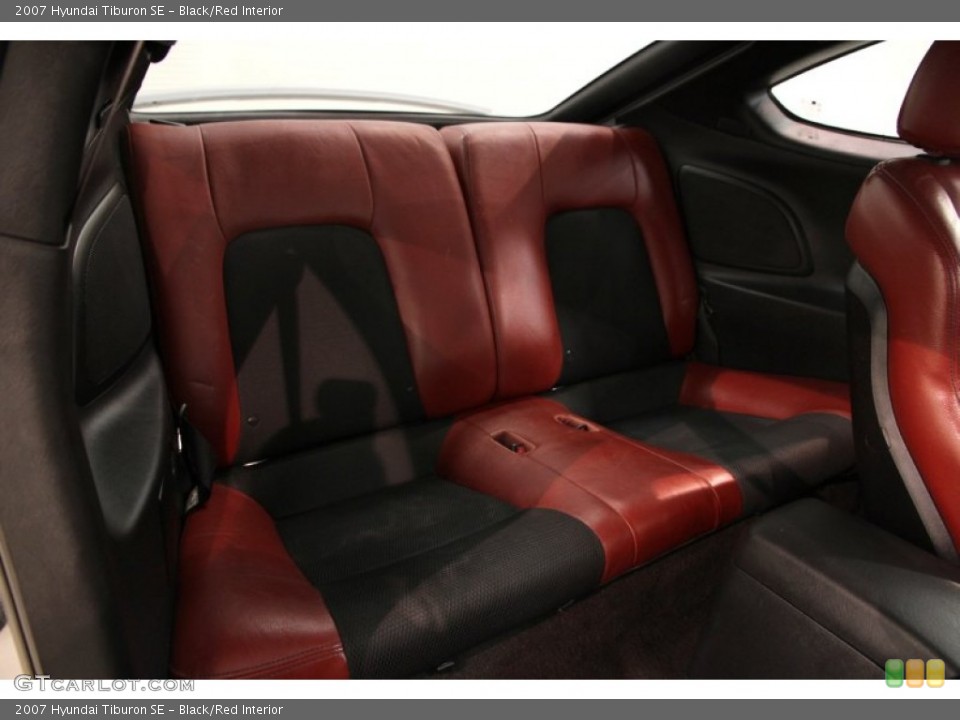 Black/Red Interior Rear Seat for the 2007 Hyundai Tiburon SE #84801170
