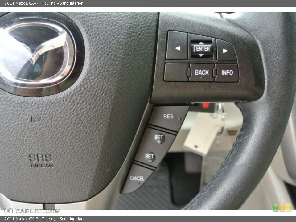 Sand Interior Controls for the 2011 Mazda CX-7 i Touring #84807050