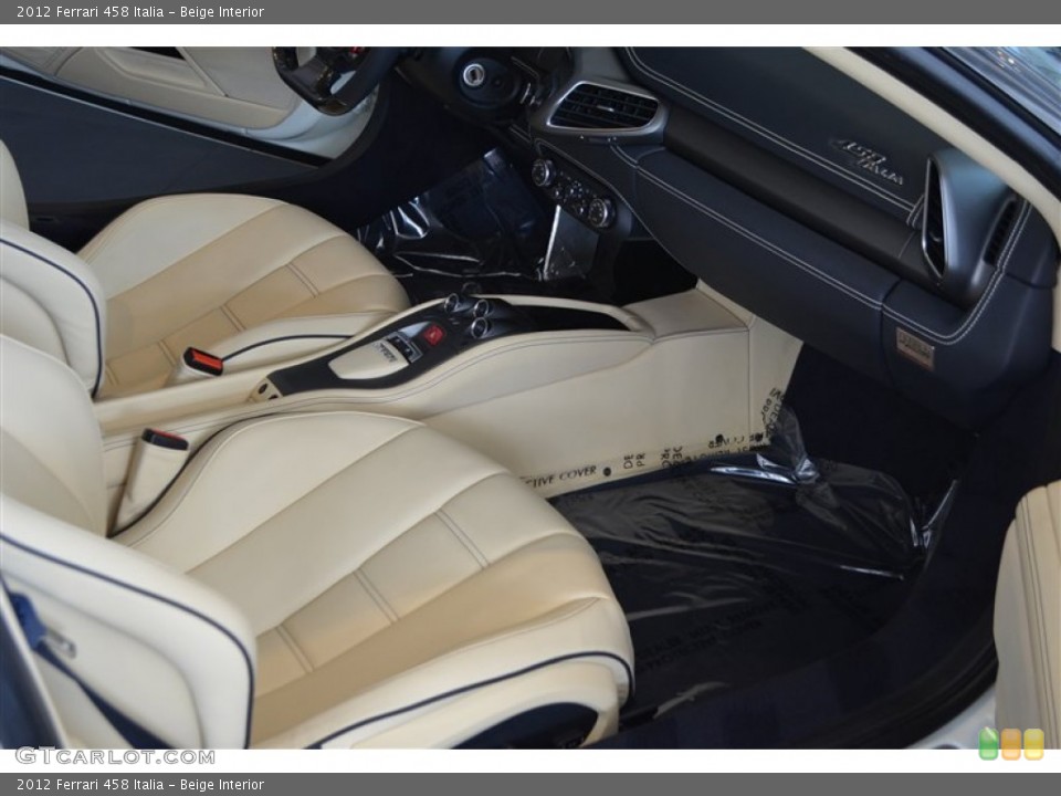 Beige Interior Front Seat for the 2012 Ferrari 458 Italia #84807923