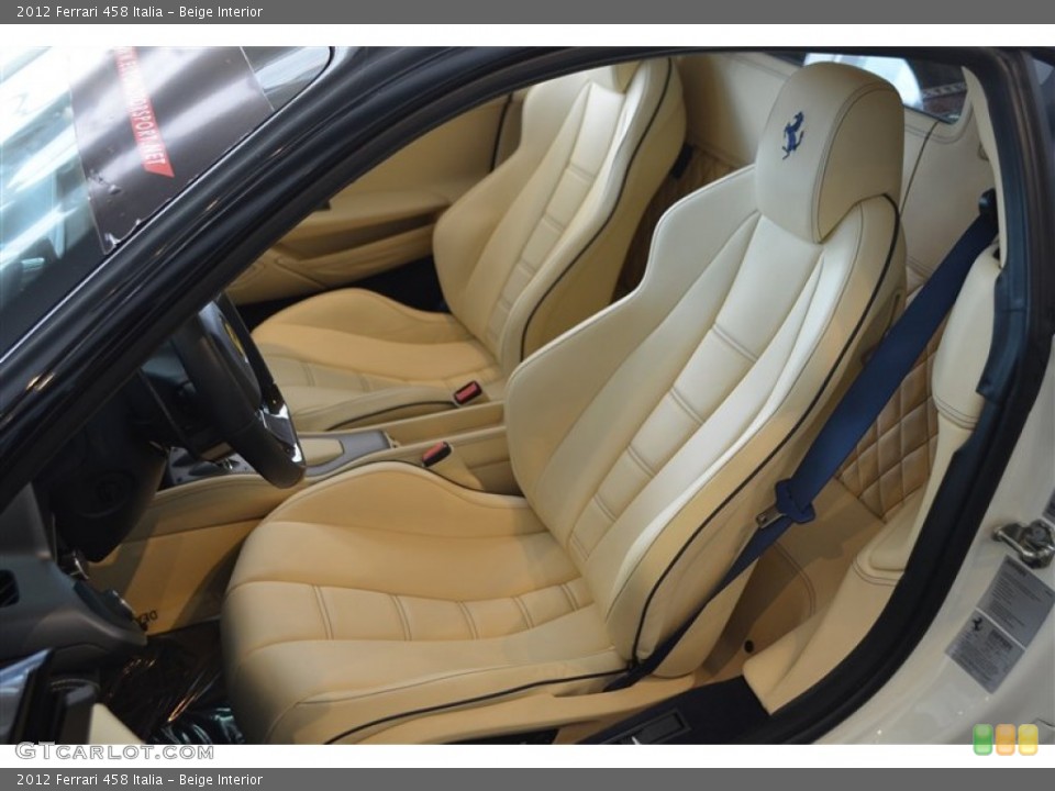 Beige Interior Front Seat for the 2012 Ferrari 458 Italia #84807959