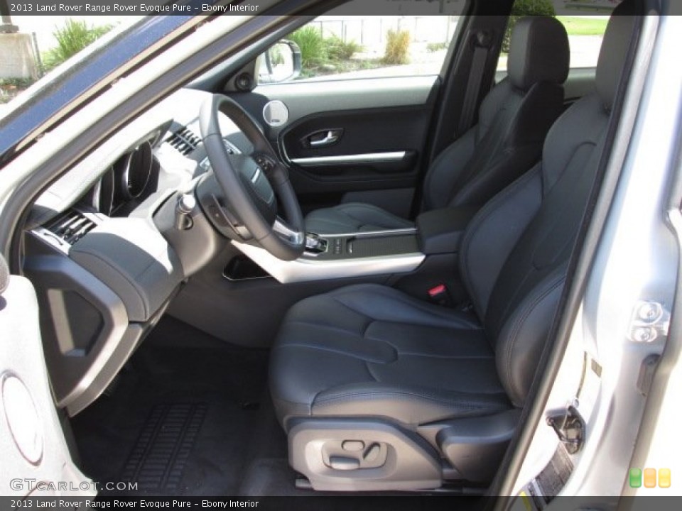 Ebony Interior Front Seat for the 2013 Land Rover Range Rover Evoque Pure #84810741