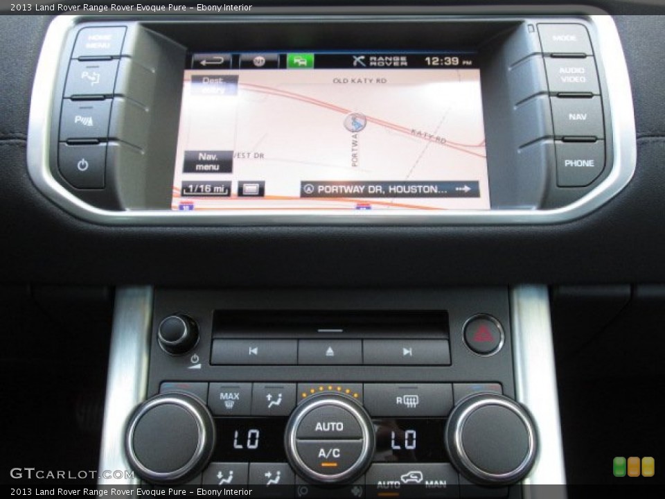 Ebony Interior Controls for the 2013 Land Rover Range Rover Evoque Pure #84811029