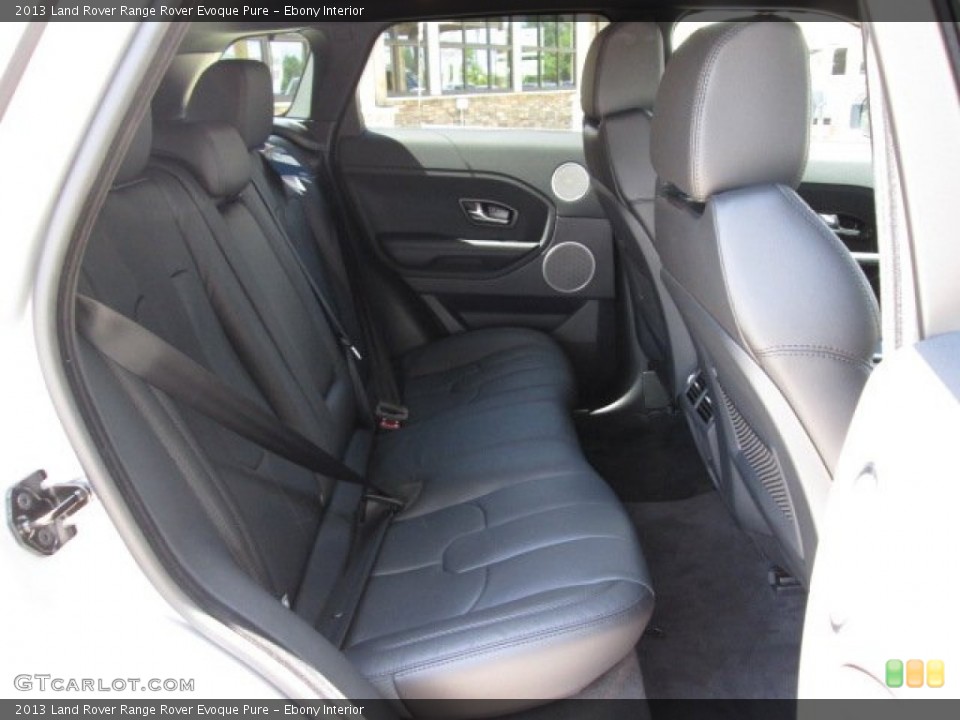 Ebony Interior Rear Seat for the 2013 Land Rover Range Rover Evoque Pure #84811074