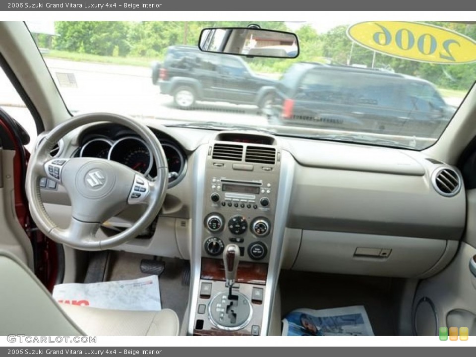 Beige Interior Dashboard for the 2006 Suzuki Grand Vitara Luxury 4x4 #84811634