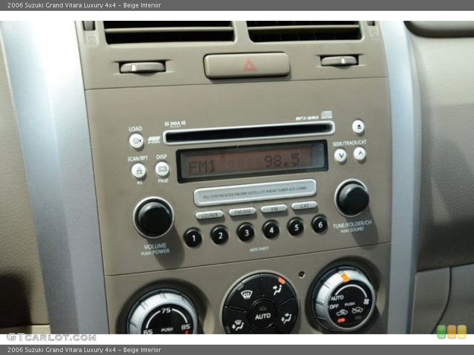 Beige Interior Audio System for the 2006 Suzuki Grand Vitara Luxury 4x4 #84811878