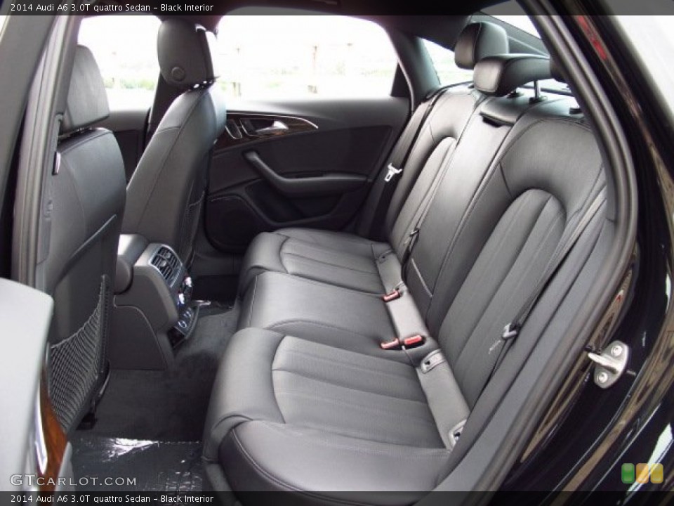 Black Interior Rear Seat for the 2014 Audi A6 3.0T quattro Sedan #84812850