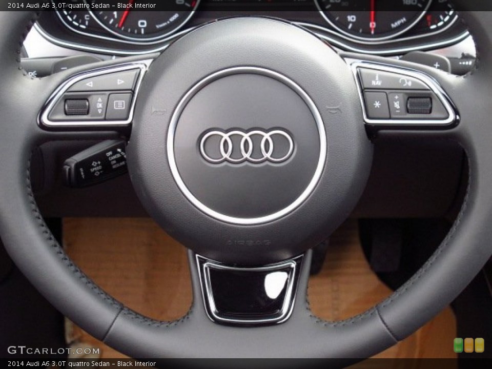 Black Interior Steering Wheel for the 2014 Audi A6 3.0T quattro Sedan #84812979