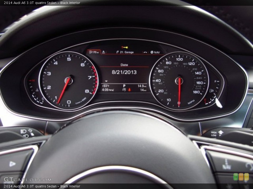 Black Interior Gauges for the 2014 Audi A6 3.0T quattro Sedan #84813135