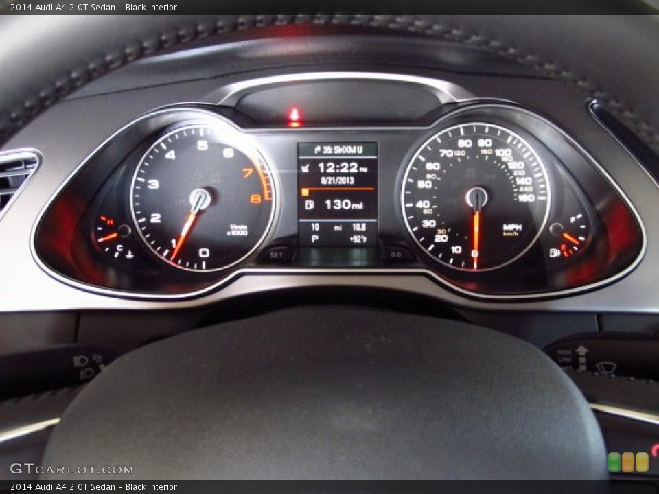 Black Interior Gauges for the 2014 Audi A4 2.0T Sedan #84814332