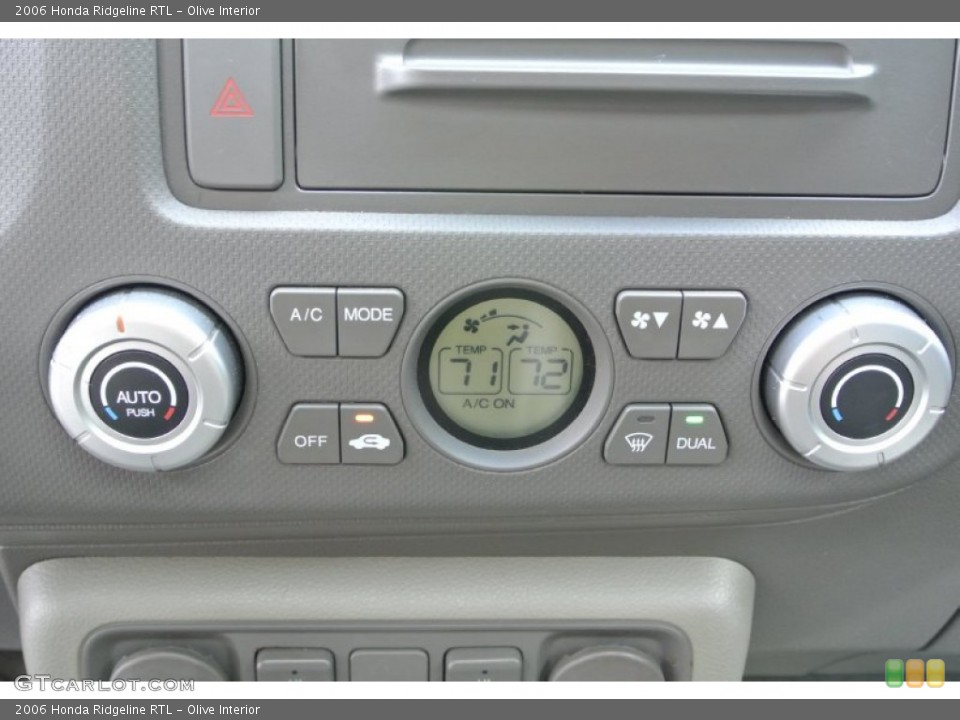 Olive Interior Controls for the 2006 Honda Ridgeline RTL #84814392