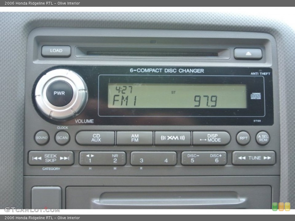 Olive Interior Audio System for the 2006 Honda Ridgeline RTL #84814416