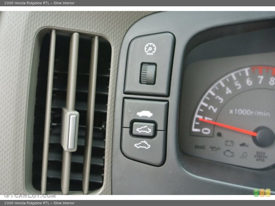 Olive Interior Controls for the 2006 Honda Ridgeline RTL #84814497