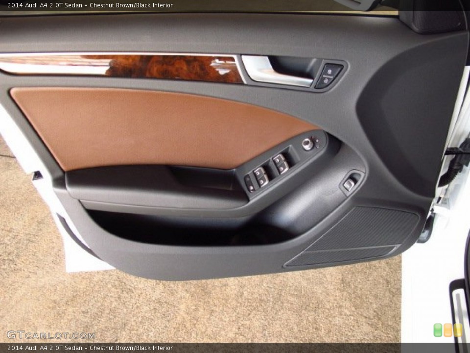 Chestnut Brown/Black Interior Door Panel for the 2014 Audi A4 2.0T Sedan #84814602