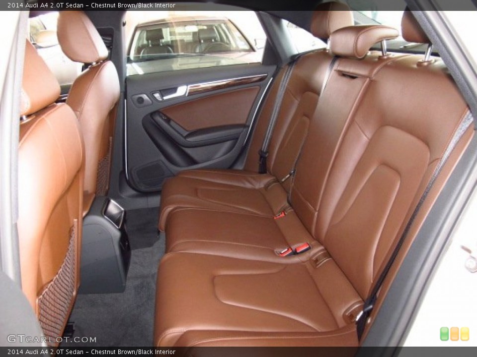 Chestnut Brown/Black Interior Rear Seat for the 2014 Audi A4 2.0T Sedan #84814659