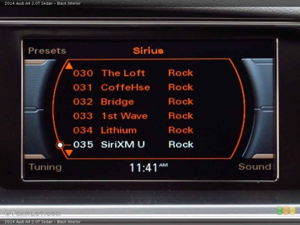 Black Interior Audio System for the 2014 Audi A4 2.0T Sedan #84815385