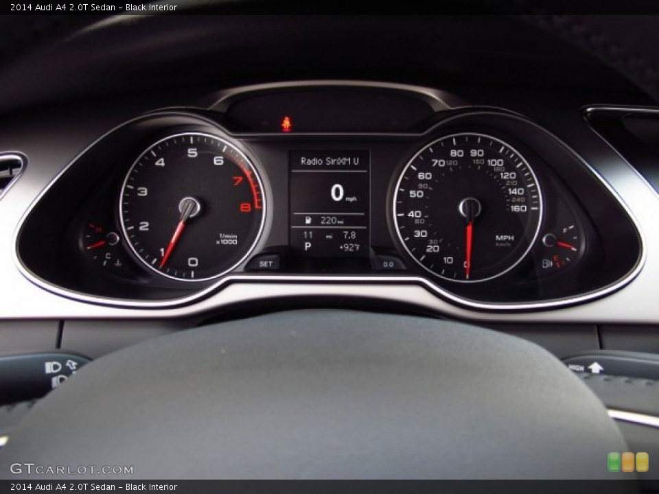 Black Interior Gauges for the 2014 Audi A4 2.0T Sedan #84815403