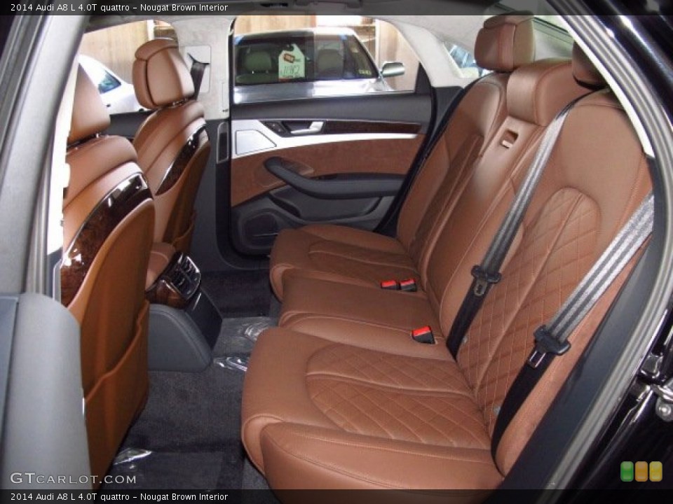 Nougat Brown Interior Rear Seat for the 2014 Audi A8 L 4.0T quattro #84815790