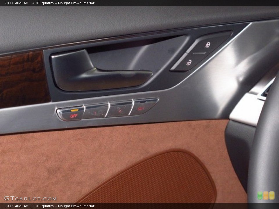 Nougat Brown Interior Controls for the 2014 Audi A8 L 4.0T quattro #84815895