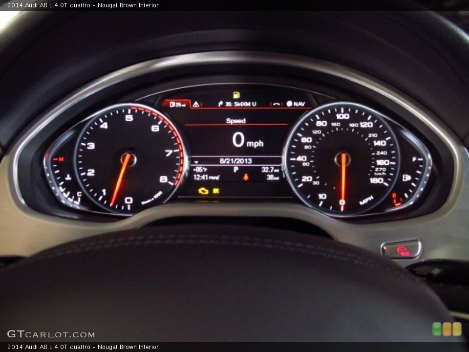 Nougat Brown Interior Gauges for the 2014 Audi A8 L 4.0T quattro #84816138