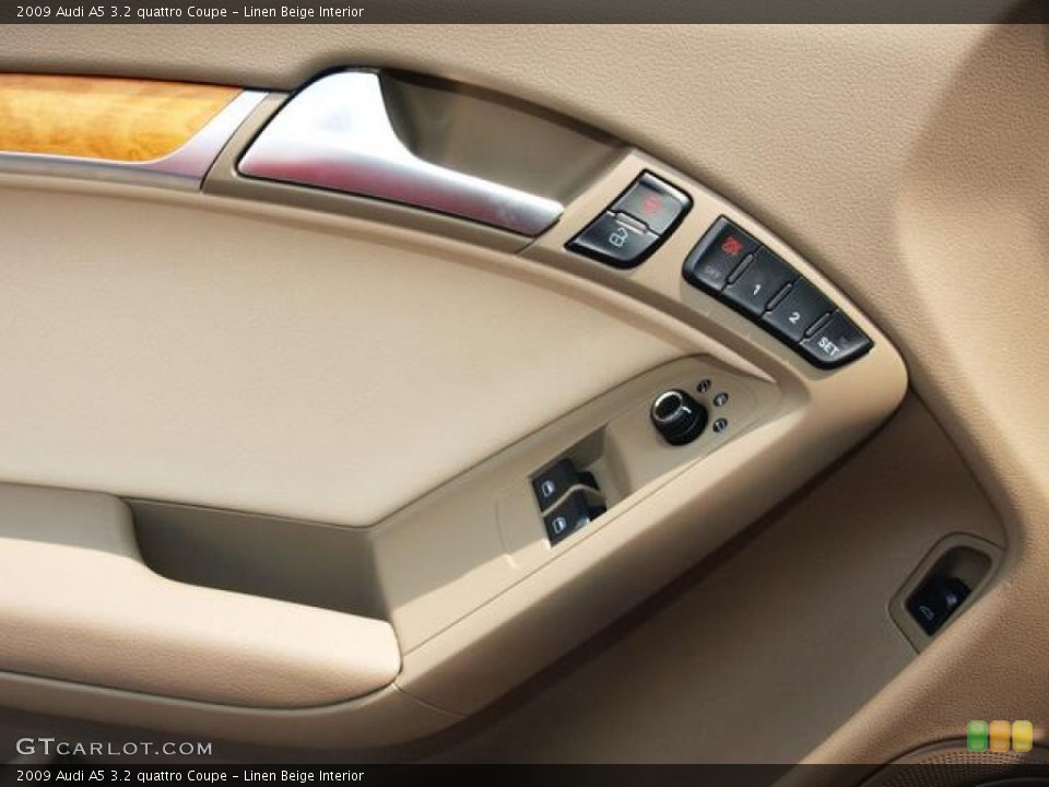 Linen Beige Interior Controls for the 2009 Audi A5 3.2 quattro Coupe #84816384