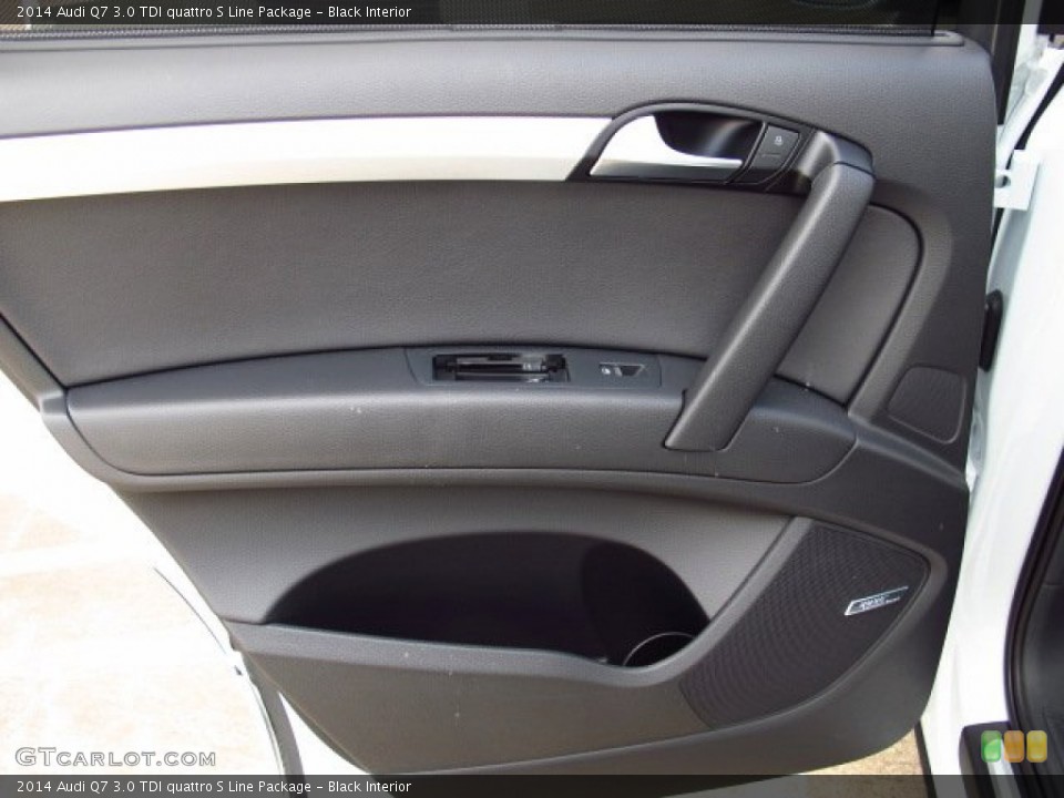 Black Interior Door Panel for the 2014 Audi Q7 3.0 TDI quattro S Line Package #84816520