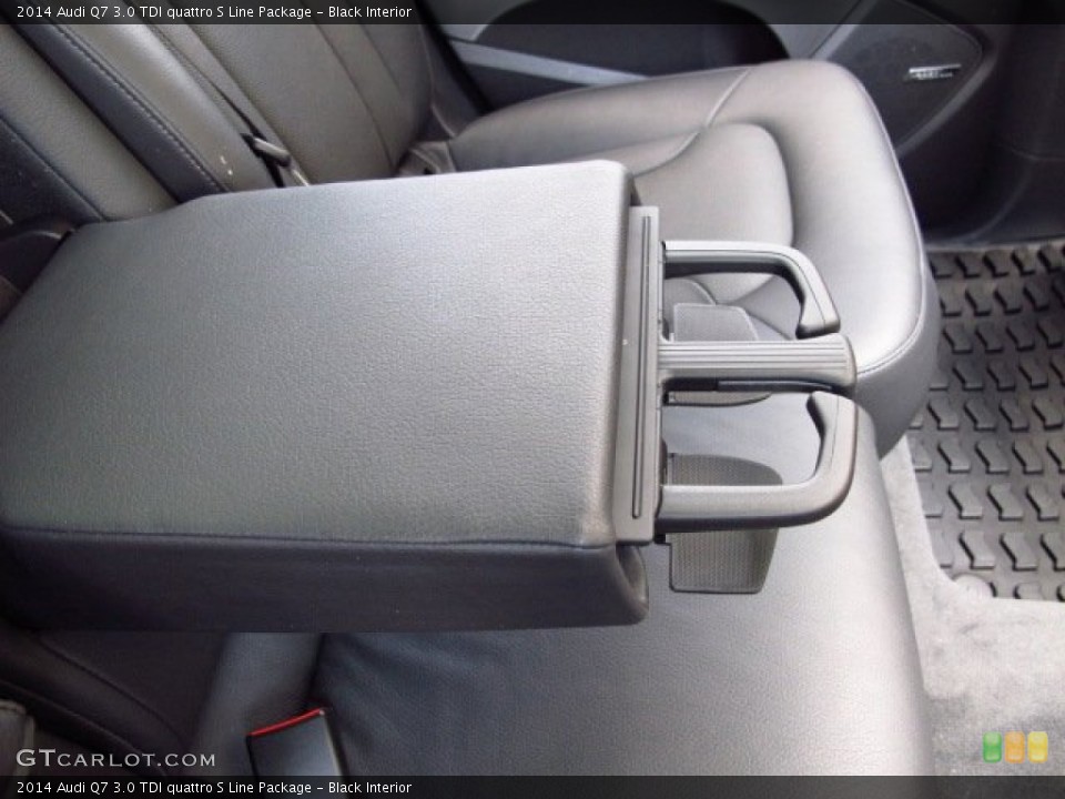 Black Interior Rear Seat for the 2014 Audi Q7 3.0 TDI quattro S Line Package #84816651