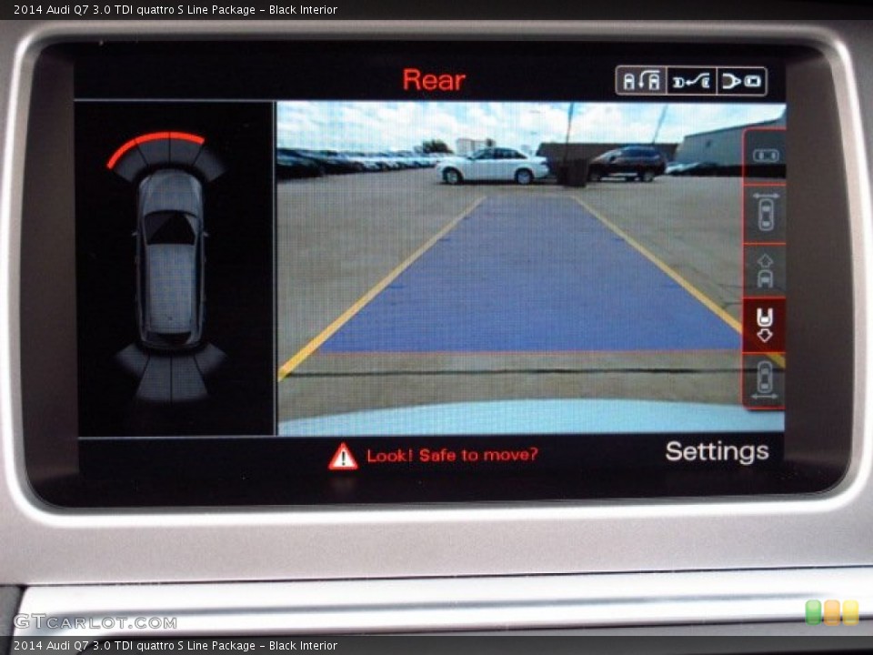 Black Interior Controls for the 2014 Audi Q7 3.0 TDI quattro S Line Package #84816831