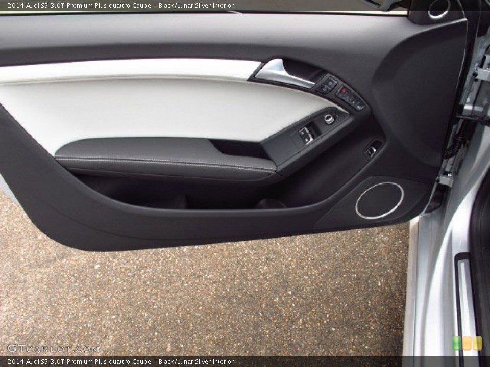 Black/Lunar Silver Interior Door Panel for the 2014 Audi S5 3.0T Premium Plus quattro Coupe #84817842