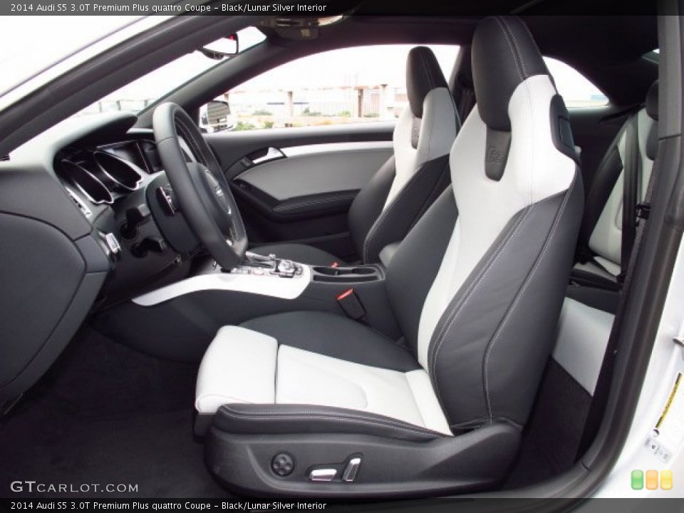Black/Lunar Silver Interior Photo for the 2014 Audi S5 3.0T Premium Plus quattro Coupe #84817866