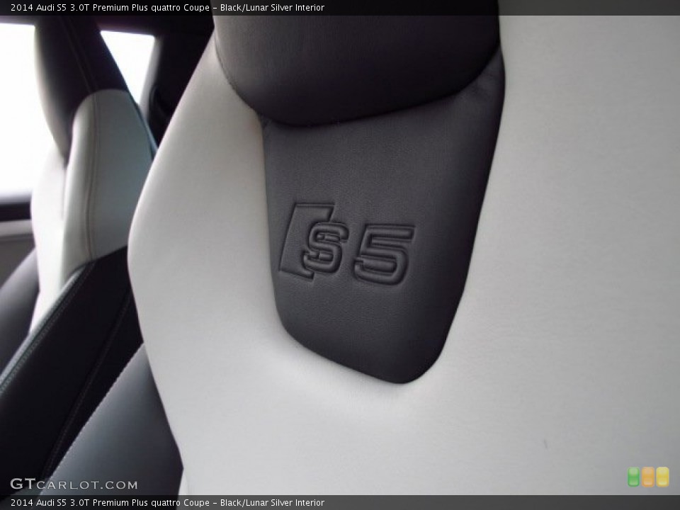 Black/Lunar Silver Interior Front Seat for the 2014 Audi S5 3.0T Premium Plus quattro Coupe #84818037