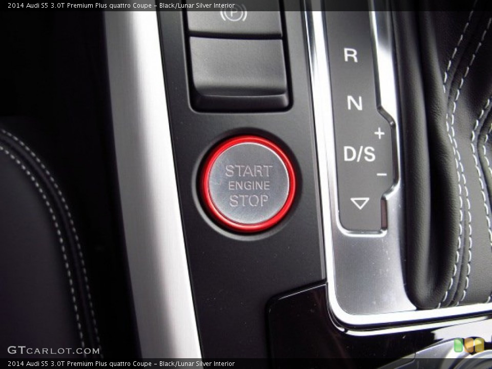 Black/Lunar Silver Interior Controls for the 2014 Audi S5 3.0T Premium Plus quattro Coupe #84818124