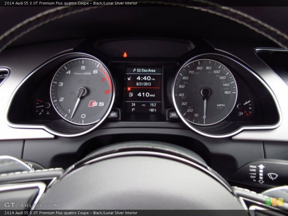 Black/Lunar Silver Interior Gauges for the 2014 Audi S5 3.0T Premium Plus quattro Coupe #84818268