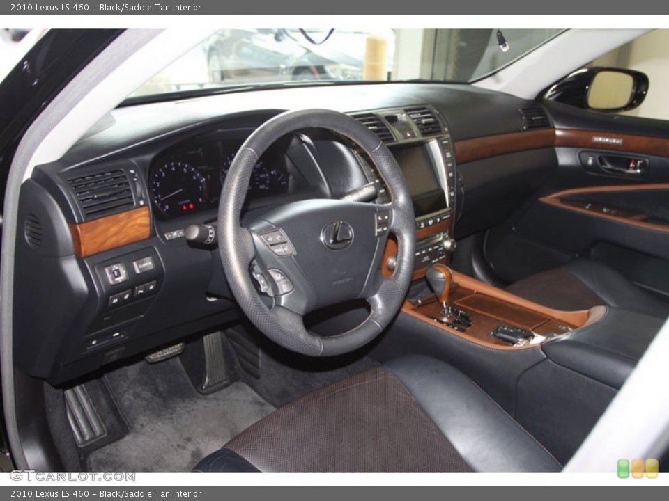 Black/Saddle Tan 2010 Lexus LS Interiors