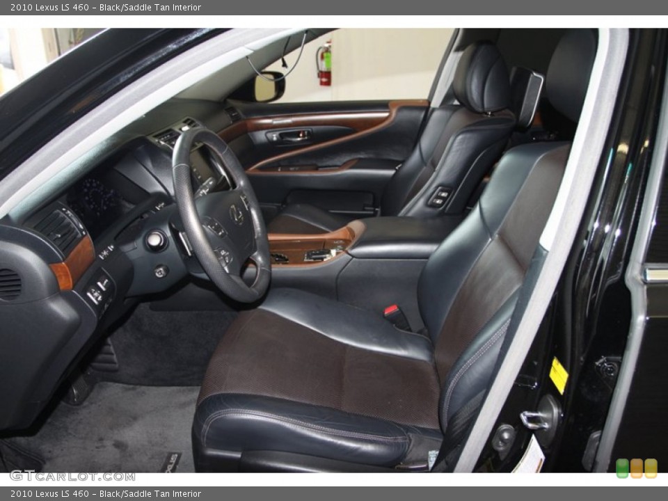 Black/Saddle Tan Interior Front Seat for the 2010 Lexus LS 460 #84818388