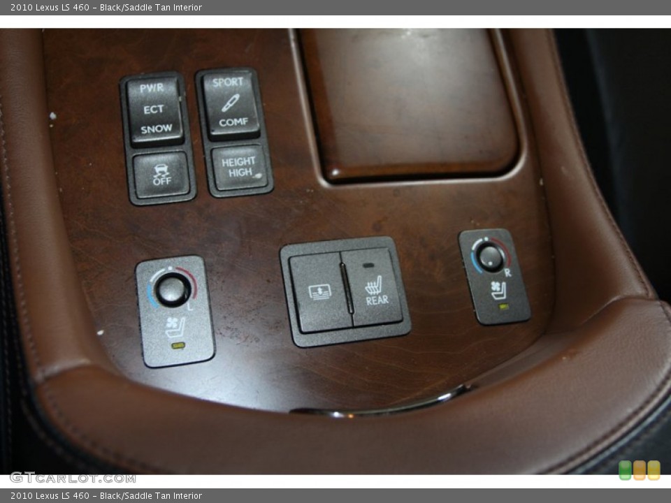 Black/Saddle Tan Interior Controls for the 2010 Lexus LS 460 #84818778