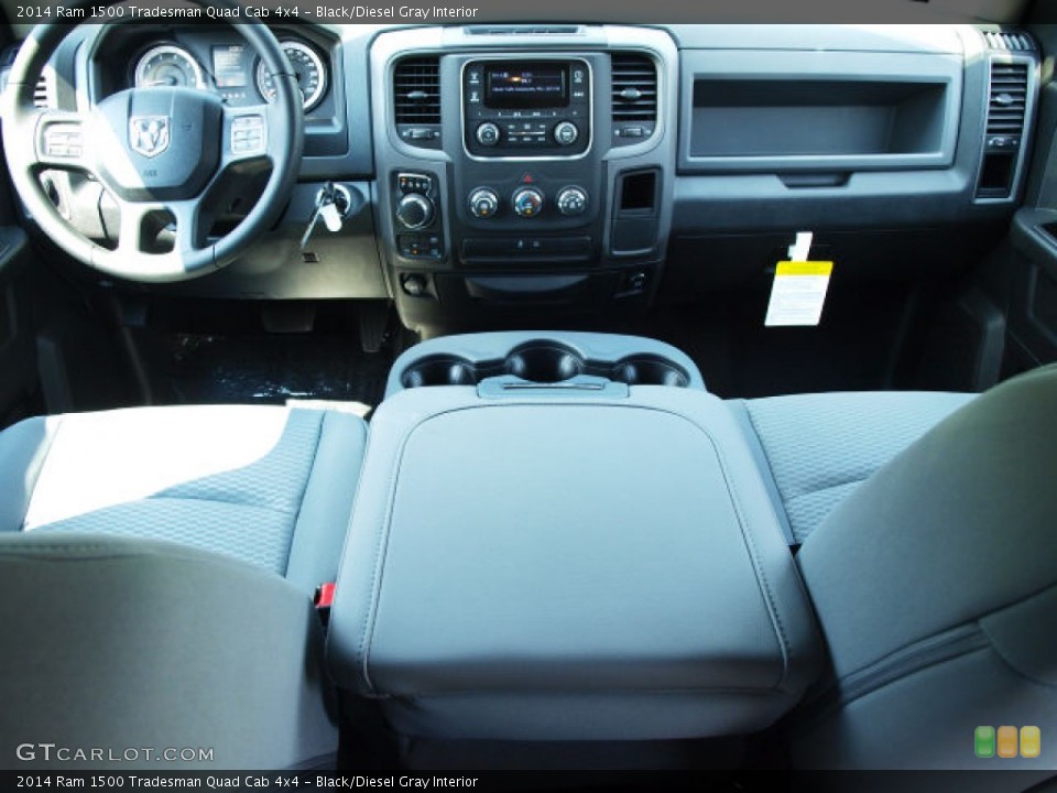 Black/Diesel Gray Interior Dashboard for the 2014 Ram 1500 Tradesman Quad Cab 4x4 #84818889
