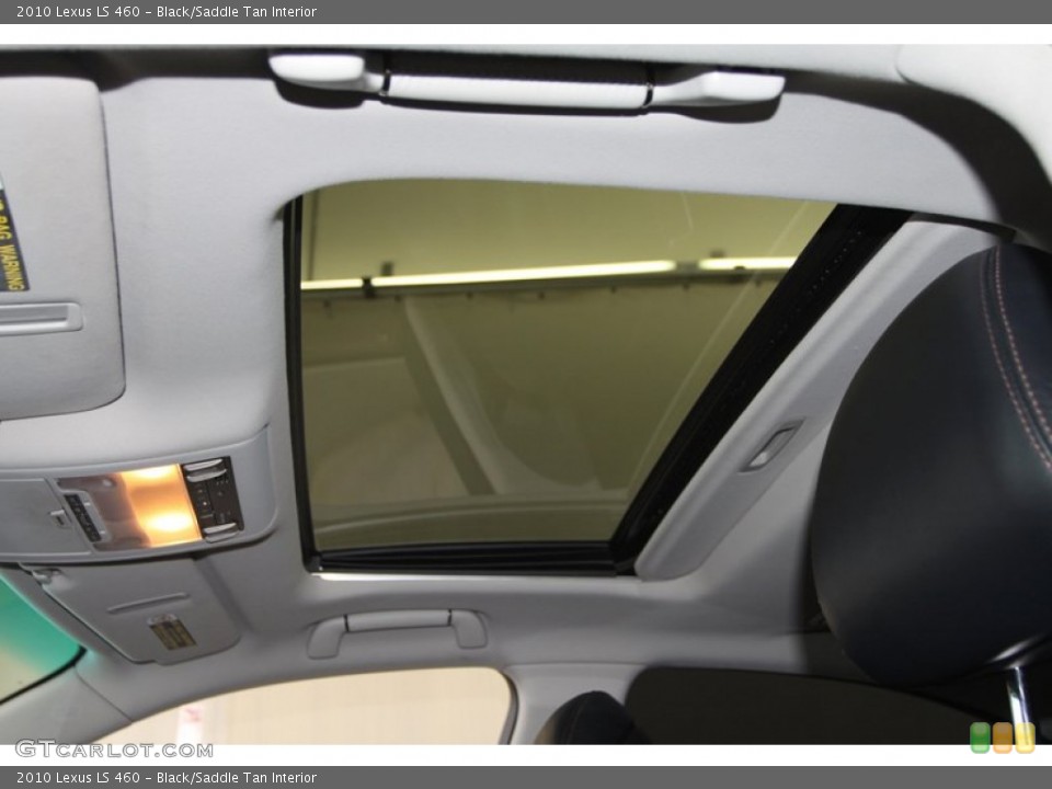 Black/Saddle Tan Interior Sunroof for the 2010 Lexus LS 460 #84819036