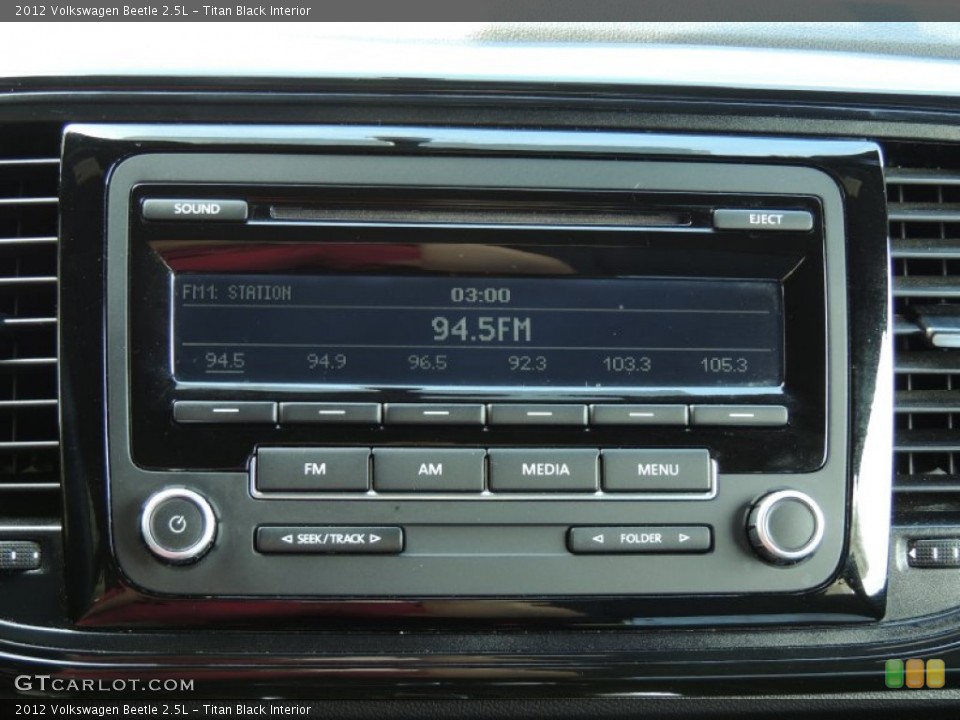 Titan Black Interior Audio System for the 2012 Volkswagen Beetle 2.5L #84820293