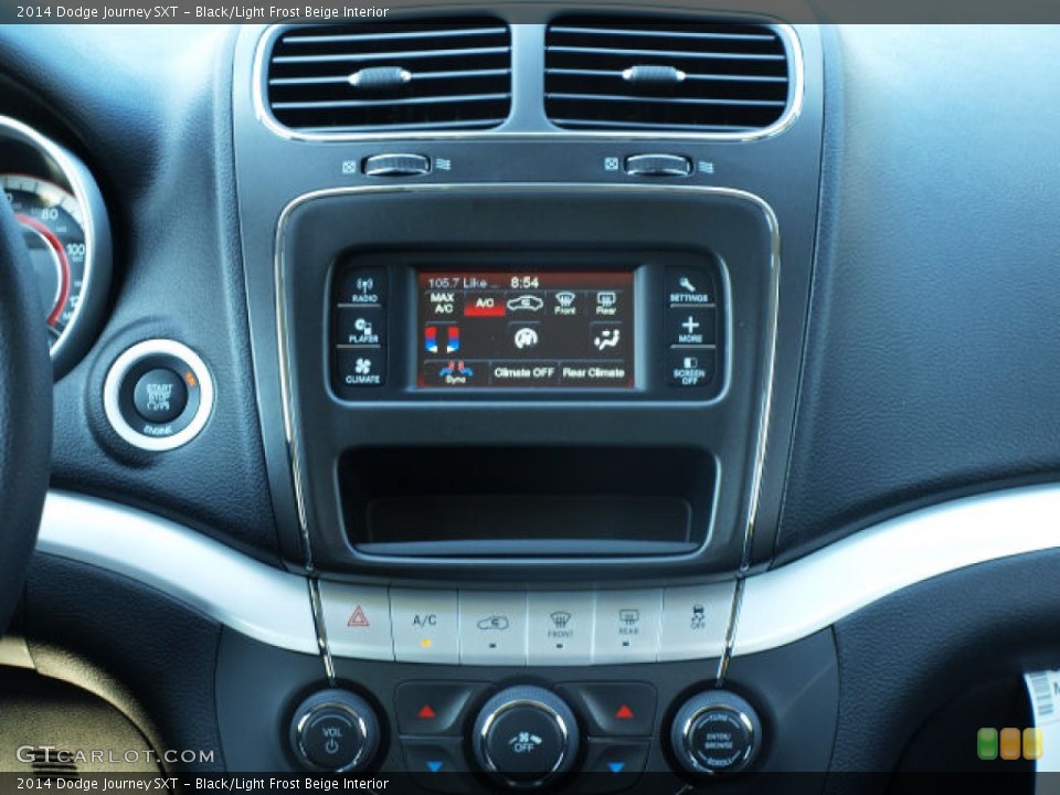 Black/Light Frost Beige Interior Controls for the 2014 Dodge Journey SXT #84821019